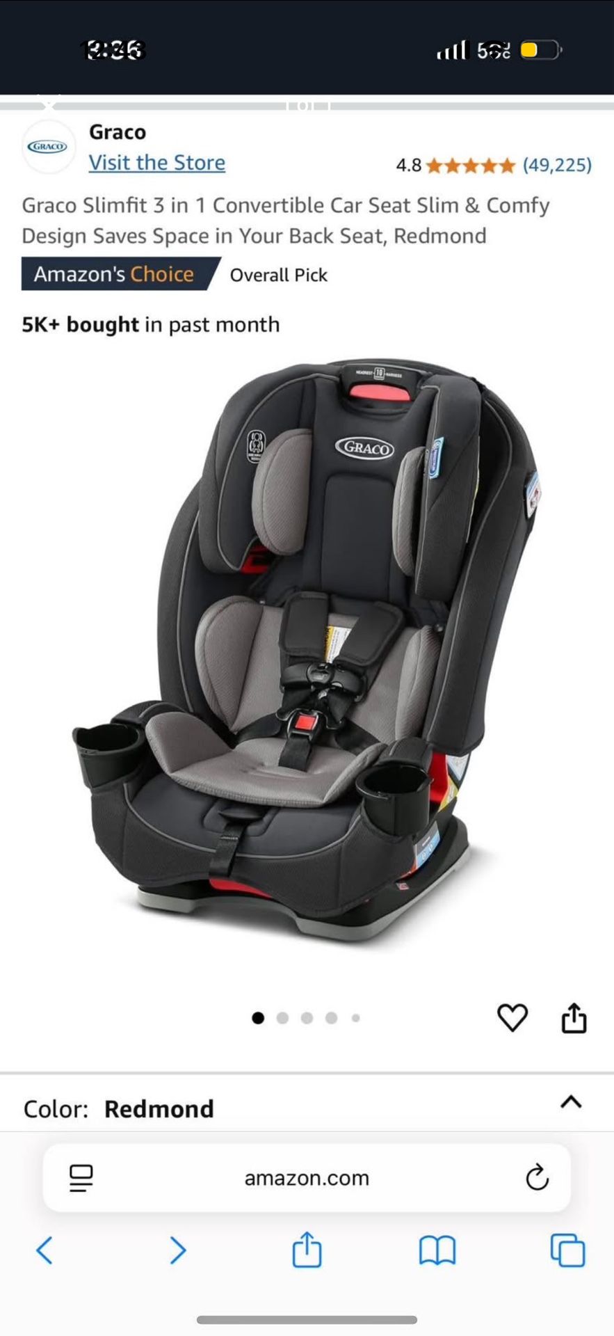 Graco Slimfit 3-1 Car Seat