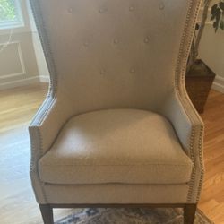 Upholstered Wingback Chair