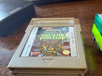 TMNT Fall of the Foot Clan Game Boy Cartridge