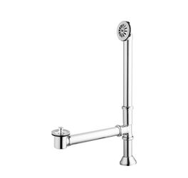 Artiwell Vintage Claw Foot Tub Drain Kit with Lift and Turn Bath Drain Stopper, 1-1/2" Brass Tubular Leg Tub Bathtub Waste and Overflow Drain Assembly