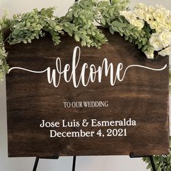 Wedding Welcome Sign 