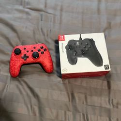 2 Nintendo Switch Wired Controllers Both With Cable Included 