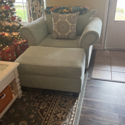 Sofa And Over sized chair with matching Ottoman 