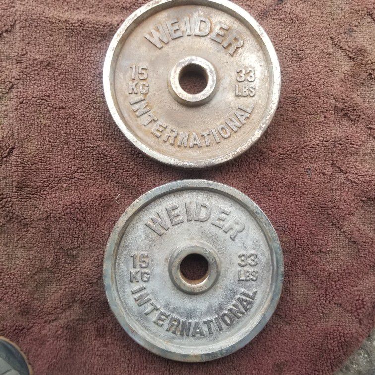 2" HOLE   35s.  TOTAL 70LBs
2-35s
7111. S. WESTERN WALGREENS 
$70  CASH ONLY 