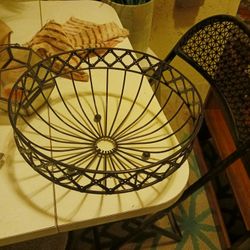Ex Larg Metal Fruit Bowl 5 Look My Post Lots Nice Items