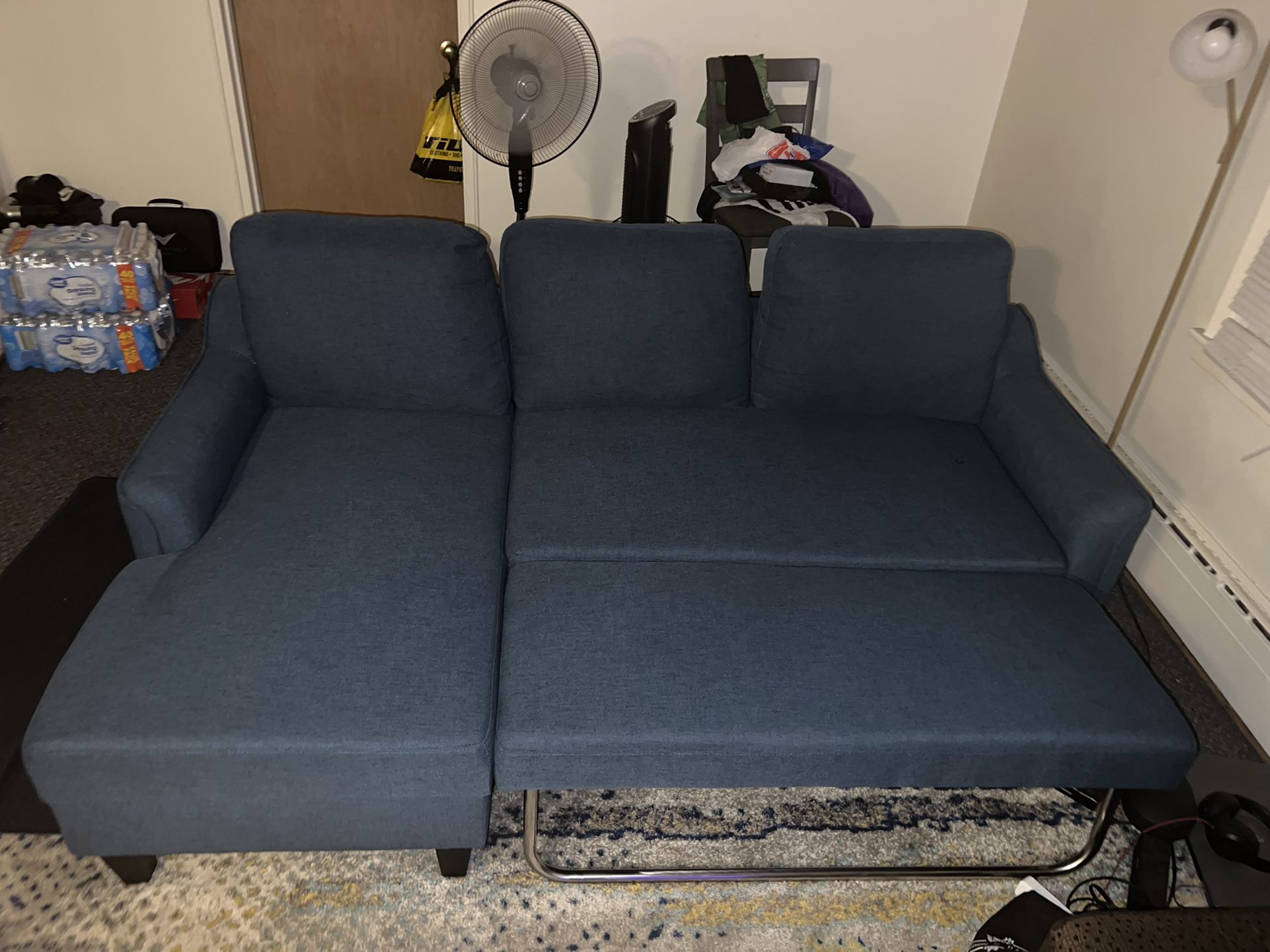 Blue Foldable Couch