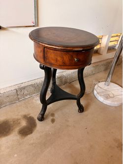 Real wood side table