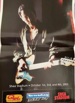 Springsteen Shea Stadium concert poster