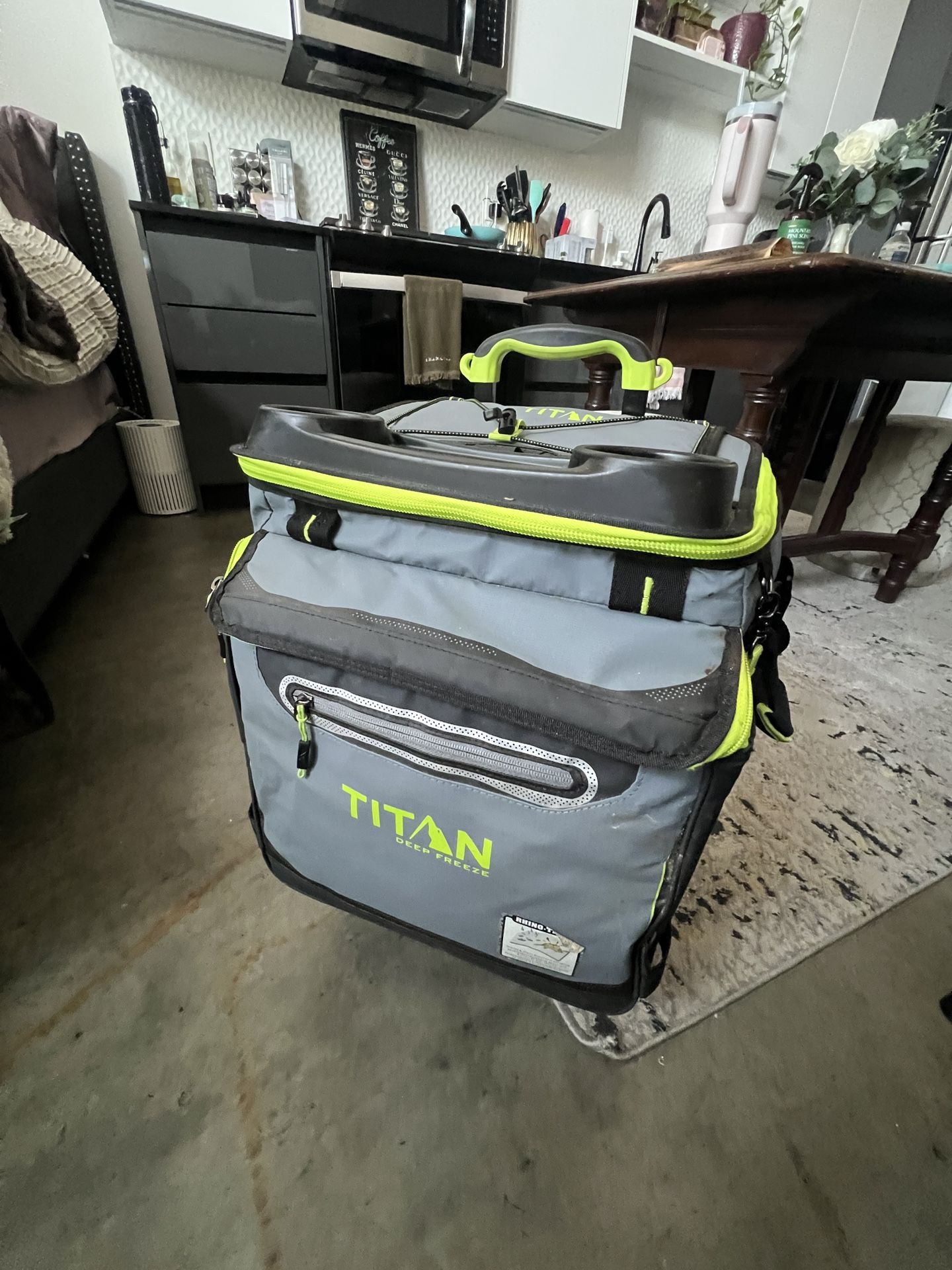 Titan Deep Freeze Rolling Cooler – Large Insulated w/ Wheels & Handle