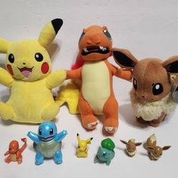 Pokemon Plushies, Stuffed Animals & Mini Toys Lot