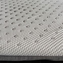 King Memory Foam Mattress Topper Washable Cover