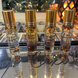 Fall Perfume Oil Set (4) 10ml Roll-On – Apple Cinnamon, Golden Hour, Maple Sugar, Fall Homebrew  Limited fall gourmand set of four alcohol-free, long-