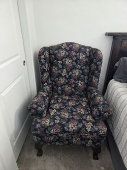 2 Flower patterned  chairs