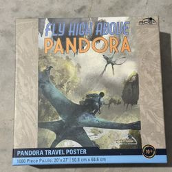 Walt Disney World Animal Kingdom Avatar Pandora Travel Poster 1000 Piece Puzzle