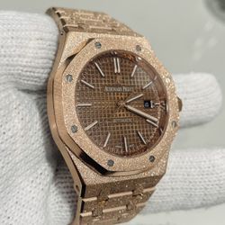 New Top Quality Frosted Rose Gold Automatic Luxury Watch 