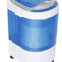 ZENY MINI Portable Single Bucket Wash Machine Washing Drying 