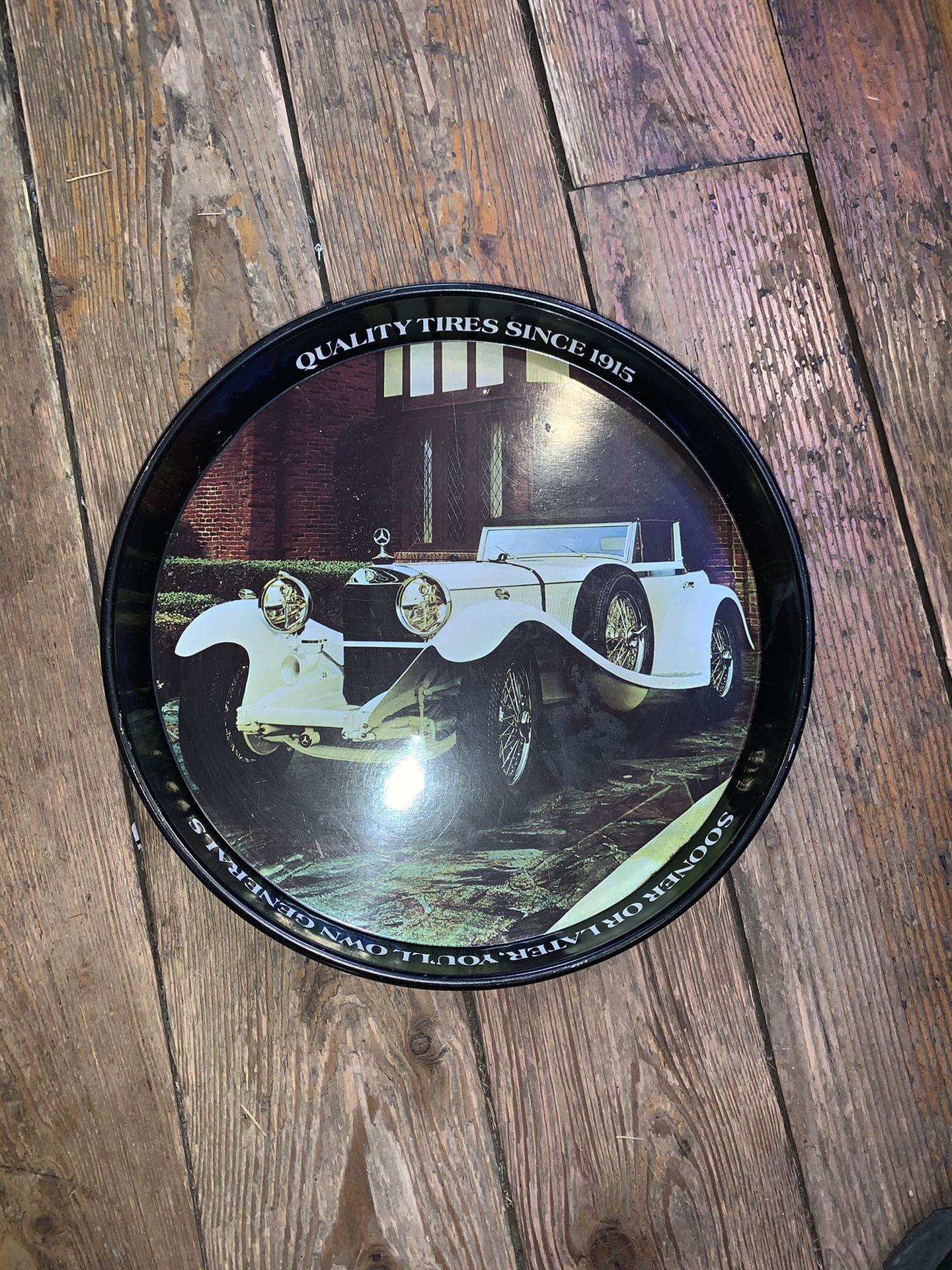 General tire metal drink tray