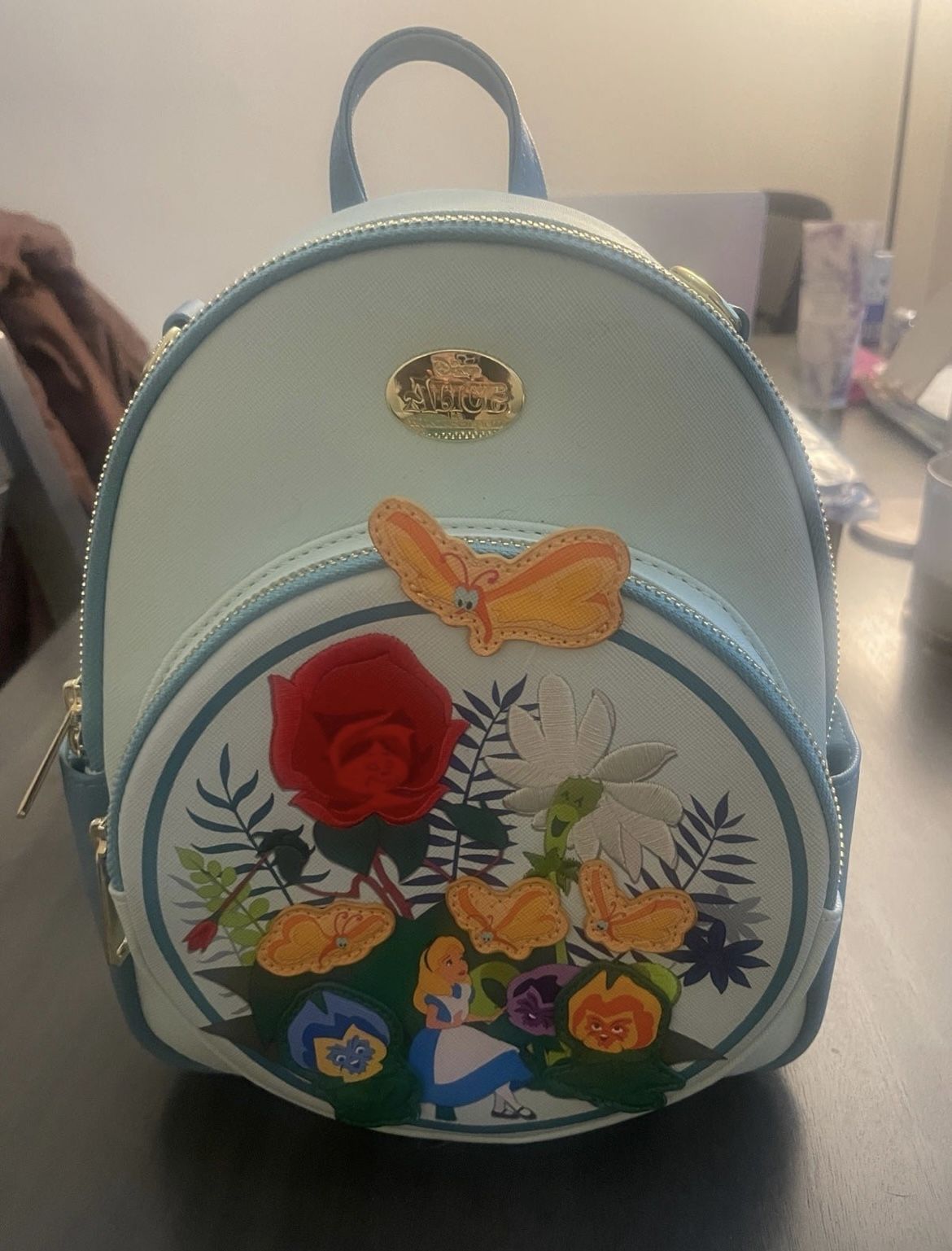 Alice In wonderland Backpack And Wallet