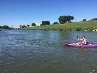 Emotion kayak with covered hull storage