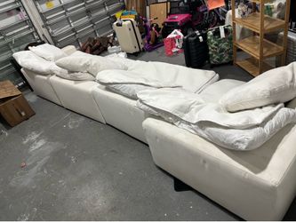 white sectional