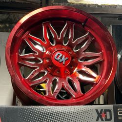 20x10 Candy Red XD truck Rims 