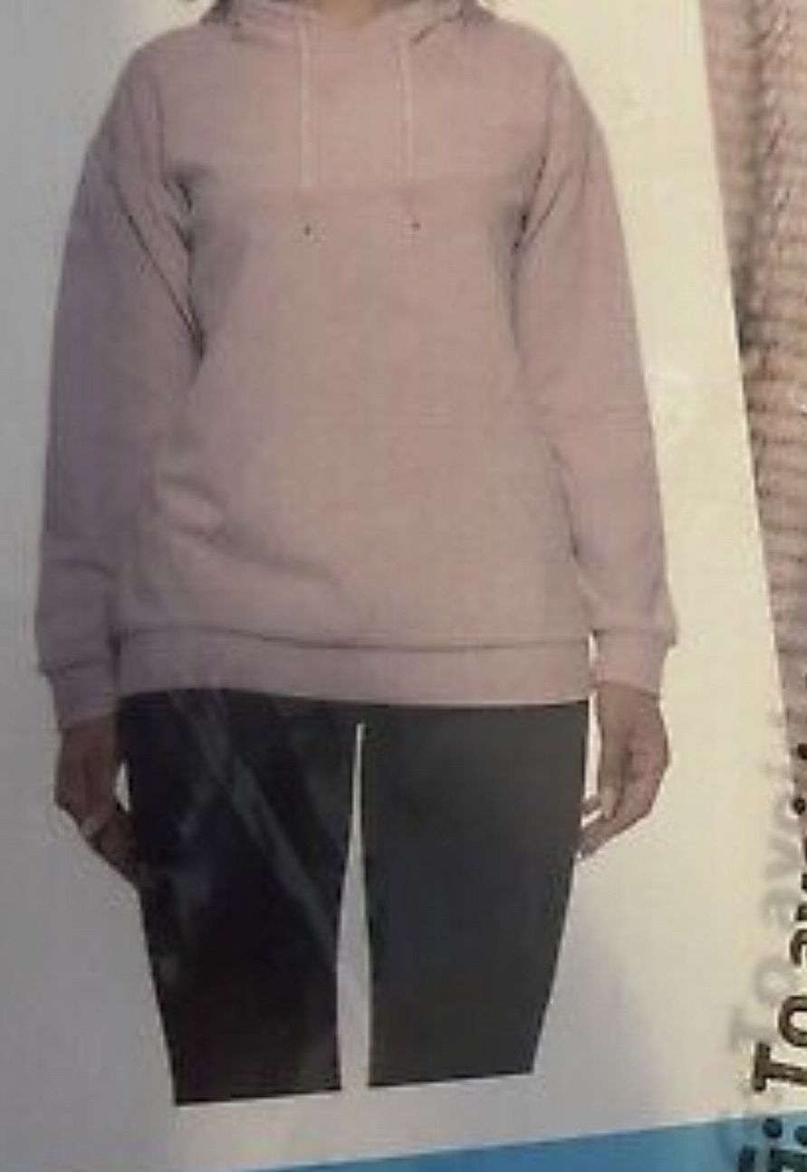 New! Marc New York Ladies' Cozy Hoodie Women Sweater, Pink New 2XL