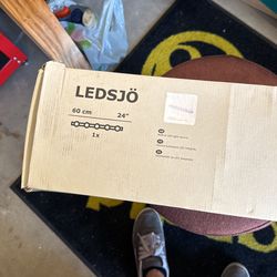 Ledsjo LED wall Lamp, Stainless 24”
