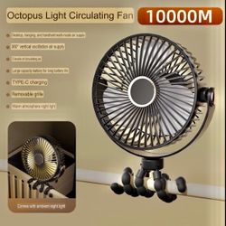 🌬️ Portable 10,000mAh Octopus Fan — Your Outdoor Cooling Solution! 🆒🆒