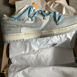  Nike Off White Dunk Low #2 Size 9