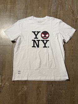 BAIT x Marvel Spider-Man 2 Miles Morales YO NY T Shirt Large White Graphic