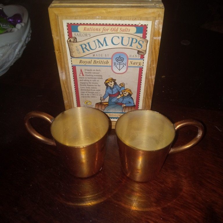 . World British Navy Rum Cups