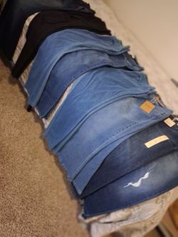 Girls stretch jeans mostly size 6