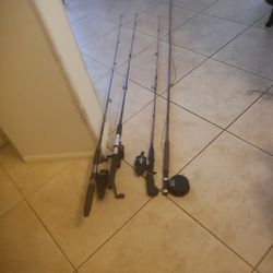 Five Fishing Rods! Good Condition! *LOOK!*