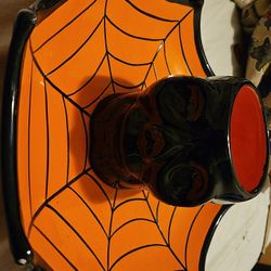 Ceramic Halloween Party/snack Bowl