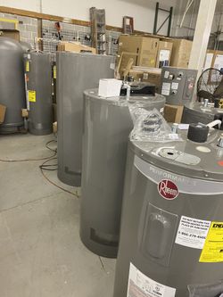 Sale on Rheem water heater electric, gas, propane ask for prices