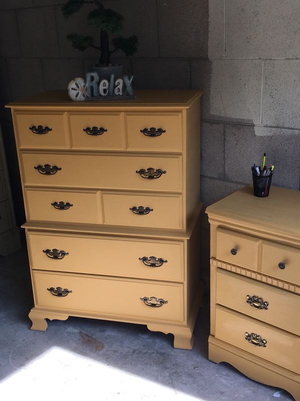 Vintage Tall Dresser And Desk For In Chesapeake Va Offerup