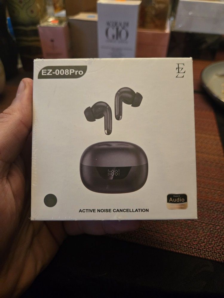 EarZoom EZ-008Pro EarBuds Wireless Bluetooth v5.3 Noise Cancelling, Black