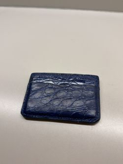 alligator leather card holder , giorgio’s