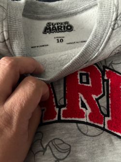 Super Mario Nintendo Kids Sweatshirt Size 10