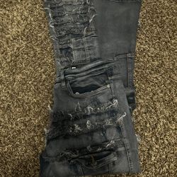 Midnight Purple Stacked Jeans