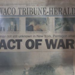 Original Sealed Newspaper After 9/11