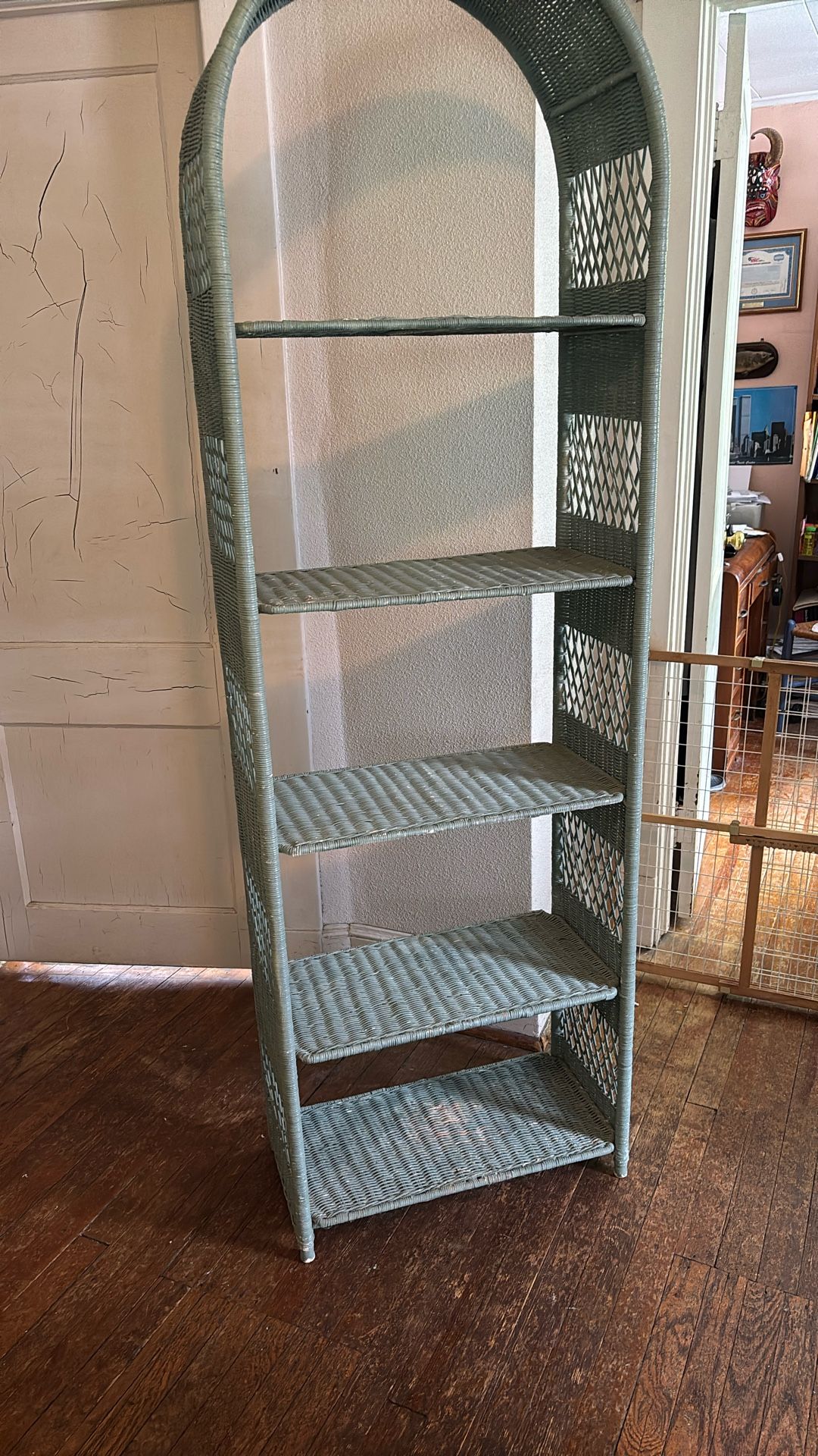 Wicker Shelving Unit