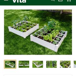 Vita. 4x4x11 Garden Bed with GroGrid - 2 Pack