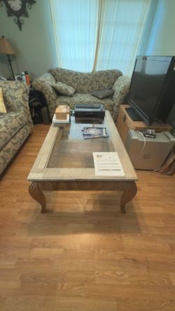 Couches and coffee table