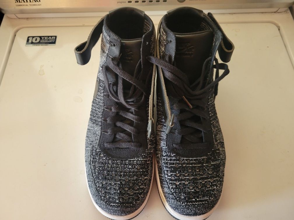 SIZE 13 MENS NIKE AIR FORCE ULTRA FLYKNIT MID SHOE 2016 RELEASE