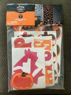Brand New Hyde & Eek! Pumpkin Patch Door Decor Kit