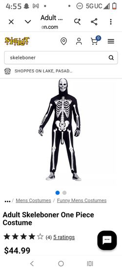 skeleboner costume mens