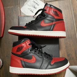 Sz 8 Banned Jordan 1 Bred $200 FIRM NO TRADES