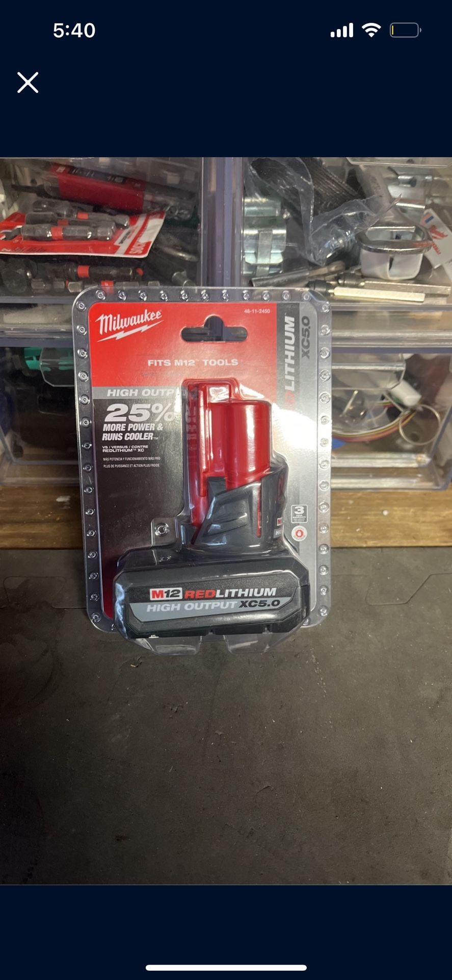 Milwaukee M12 5.0 Battery