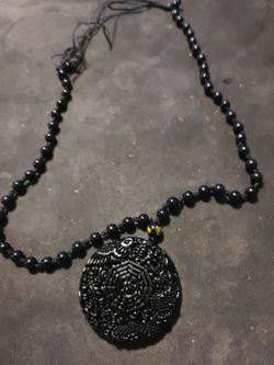 black Chinese necklace